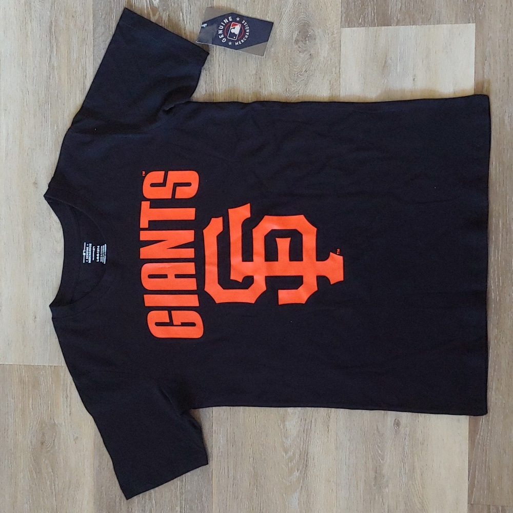 NWT MLB San Francisco Giants Boys T-Shirt Black Size L